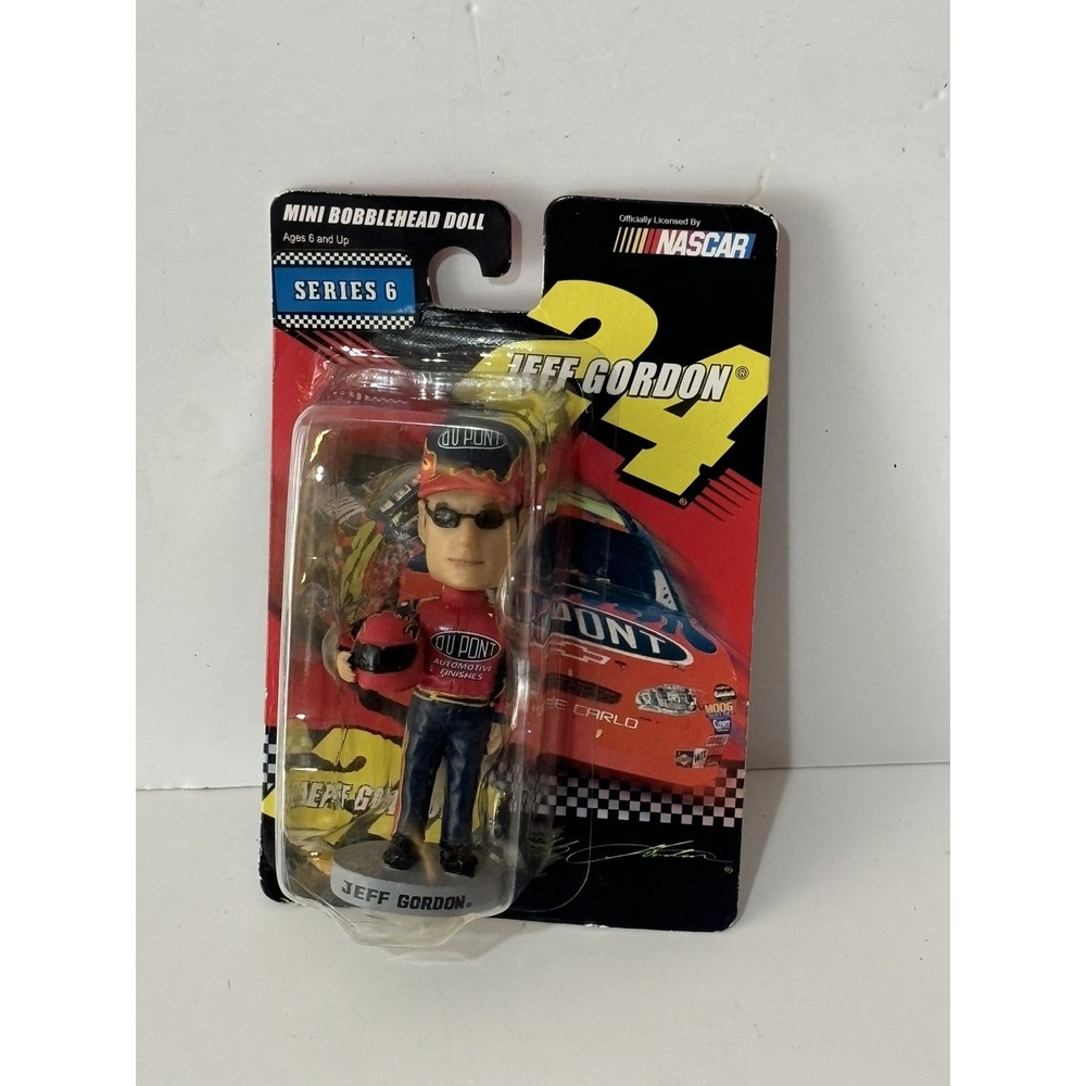 Jeff Gordon Mini 4" Bobblehead Doll 2003 Bobble Dobbles Series 6  - NASCAR
